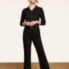 King Louie Alexa Rodeo Jumpsuit In Black -King Louie Shop 243700 King Louie 46845 Jumpsuit Alexa Uni Rodeo Black 020L category
