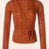King Louie Farfalle Wrap Top In Caramel -King Louie Shop 243703 King Louie 46853 Top Wrap Farfelle Caramel 20230714 403W category