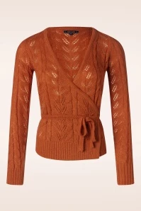 King Louie Farfalle Wrap Top In Caramel
