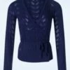 King Louie Farfalle Wrap Top In Ink Blue