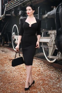 Vanity Pencil Dress In Black 3 Vanity Pencil Dress In Black