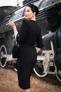 Vanity Pencil Dress In Black 4 Vanity Pencil Dress In Black - Image 2
