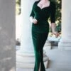 Elvira Maxi Dress In Dark Green -King Louie Shop 243807 Elvira IMG 2694 category