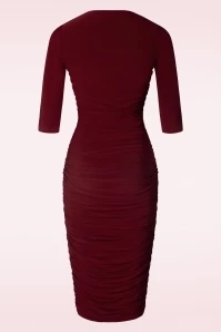 Gia Delfina Pencil Dress In Red 6 Gia Delfina Pencil Dress In Red - Image 4