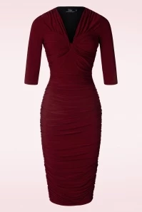 Gia Delfina Pencil Dress In Red 5 Gia Delfina Pencil Dress In Red - Image 3