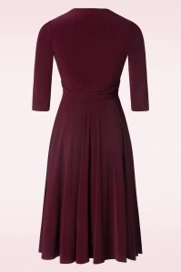 Harlow Swing Dress In Aubergine 6 Harlow Swing Dress In Aubergine - Image 4