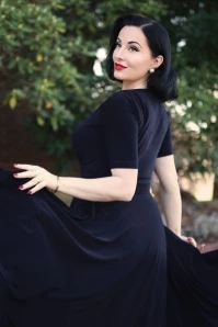 Alessandra Swing Dress In Navy 4 Alessandra Swing Dress In Navy - Image 2