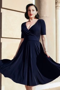 Alessandra Swing Dress In Navy 3 Alessandra Swing Dress In Navy