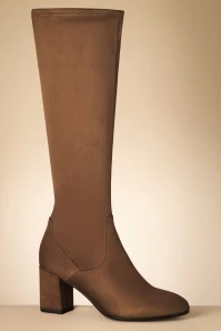 Tamaris Debra Suedine Boots In Cognac