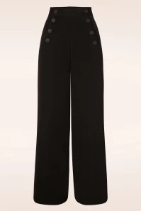 Bunny 40s Carlie Swing Trousers In Black