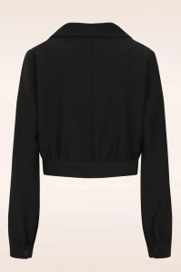 Bunny 50s Ravenwood Jacket In Black 5 Bunny 50s Ravenwood Jacket In Black - Image 3