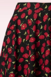 Poppy Swing Skirt In Black And Red 5 Poppy Swing Skirt In Black And Red - Image 3