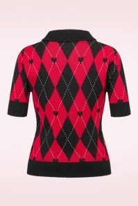 Bunny Amy Top In Black And Red 5 Bunny Amy Top In Black And Red - Image 3