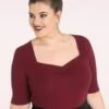 Bunny 50s Philippa Top In Burgundy -King Louie Shop 243989 Bunny 30711 Philippa Top in Burgundy 20190705 020LW category