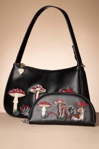 Woodland Hippie Vibes Handbag In Black 8 Woodland Hippie Vibes Handbag In Black - Image 6