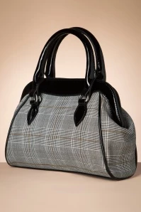 Back To Business Handbag In Black And Grey