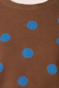 Compania Fantastica Dotty Polkadots Jumper In Brown 5 Compania Fantastica Dotty Polkadots Jumper In Brown - Image 3