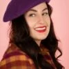 Claire Hat In Magenta -King Louie Shop 244173 Banned 48103 Beret Purple Pink 230728 404 category