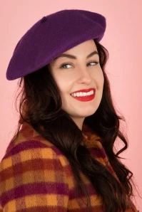 Claire Hat In Magenta -King Louie Shop 244173 Banned 48103 Beret Purple Pink 230728 404 category