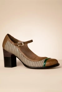 Kenya Mary Jane Pumps In Brown 3 Kenya Mary Jane Pumps In Brown