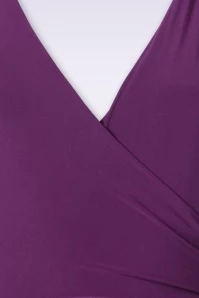 Penelope Pencil Dress In Plum Purple 5 Penelope Pencil Dress In Plum Purple - Image 3