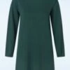 Blutsgeschwister Straight And Easy Dress In Full Of Wonder Petrol -King Louie Shop 244310 Blutsgeschwister 47187 Dress Aline Knit Turtleneck Petrol 230731 002W category