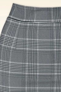 Penny Pencil Skirt In Black White Check 5 Penny Pencil Skirt In Black White Check - Image 3