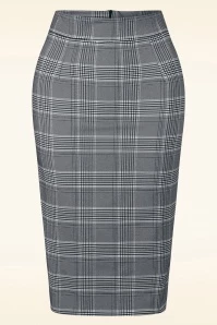 Penny Pencil Skirt In Black White Check 3 Penny Pencil Skirt In Black White Check