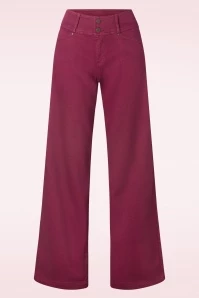 Lotus Wide Pants In Dark Blossom