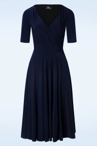 Alessandra Swing Dress In Navy 5 Alessandra Swing Dress In Navy - Image 3