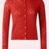 Hearts Charm Cardigan In Red -King Louie Shop 244373 Banned 47404 Cardigan Red Hearts 230803 003W category
