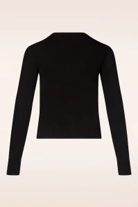Heritage Scandi Birdi Cardigan In Black 5 Heritage Scandi Birdi Cardigan In Black - Image 3
