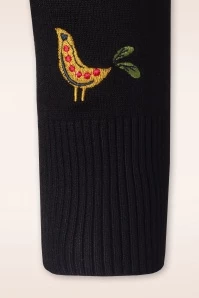 Heritage Scandi Birdi Cardigan In Black 6 Heritage Scandi Birdi Cardigan In Black - Image 4