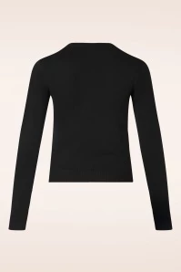 Scandi Fox Cardigan In Black 5 Scandi Fox Cardigan In Black - Image 3