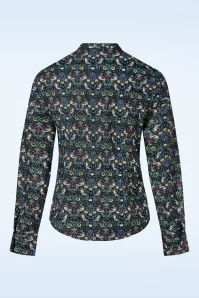 Midnight Heritage Blouse In Navy 5 Midnight Heritage Blouse In Navy - Image 3