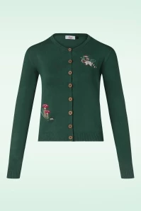 Woodland Mushroom Cardigan In Green