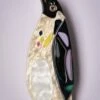 The Emboidened Emperor Penguin Brooch -King Louie Shop 244516 Erstwilder 48484 Broche Emperor Penguin 230802 501 category