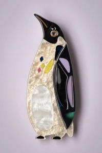 The Emboidened Emperor Penguin Brooch