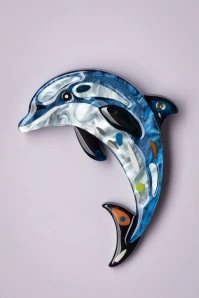 The Boastful Bottlenose Dolphin Brooch