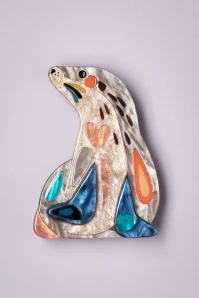 The Sage Sea Lion Brooch
