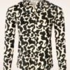 Selda Blouse In Black And Cream -King Louie Shop 244566 Surkana 47163 Top Blouse Black White Pattern 20230807 405W category