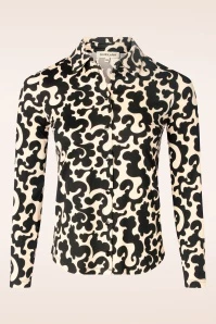 Selda Blouse In Black And Cream