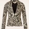 Fay Blazer In Black And Beige -King Louie Shop 244605 Surkana 47176 Blazer Black White Pattern 20230807 408 W category