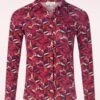 Scarlett Blouse In Red -King Louie Shop 244608 Surkana 47161 Top Blouse Red Pink Purple Pattern 20230807 404W category