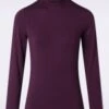 Pelle Perkins Top In Purple -King Louie Shop 244618 Surkana 47156 Longsleeve Burgundy Turtleneck 230804 003W category