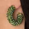 Twisted Beads Hoop Earrings In Green 2 Twisted Beads Hoop Earrings In Green -King Louie Shop 244623 Day and Eve 48706 Earrings Twisted Beads Green 230804 501W category