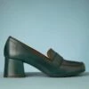 Siana Loafer Style Pumps In Ocean And Brown -King Louie Shop 244638 MizMooz 47882 Shoes Heel Ocean Blue 230808 502W category