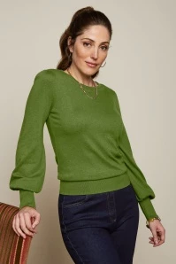 King Louie Maya Cocoon Top In Posey Green 3 King Louie Maya Cocoon Top In Posey Green