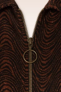 King Louie Macy Tempest Flared Jumpsuit In Cognac Orange 5 King Louie Macy Tempest Flared Jumpsuit In Cognac Orange - Image 3