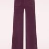 Betsy Wide Pants In Purple -King Louie Shop 244743 Surkana 47152 Pants Corduroy Purple Flared 20230807 405W category